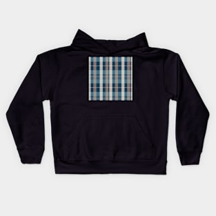 Autumn Aesthetic Artair 2 Hand Drawn Textured Plaid Pattern Kids Hoodie